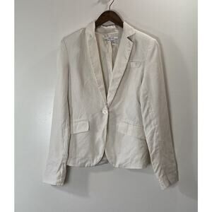 Zara Women’s Blazer Size 4‎ White Lightweight Classic Workwear Business Academic